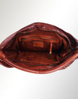 Spaghetti Western Swc141Cg Hobo Vintage Handmade Drum Dyed Genuine European Cowhide Leather Women Bag Western Handbag Purse