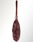 Spaghetti Western Swc142Acg Hobo Vintage Handmade Drum Dyed Genuine European Cowhide Leather Women Bag Western Handbag Purse