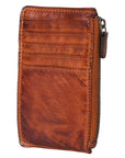 Spaghetti Western Swc146Acg Card-Holder Vintage Handmade Drum Dyed Genuine European Cowhide Leather Women Bag Western Handbag Purse