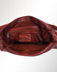 Spaghetti Western Swc157Bcg Cross Body I Vintage Handmade Drum Dyed Genuine European Cowhide Leather Women Bag Western Handbag Purse