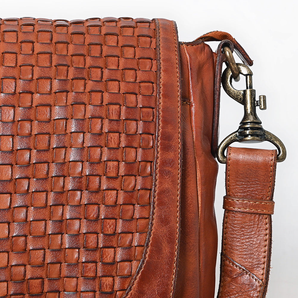 Spaghetti Western Swc160Cg Cross Body I Vintage Handmade Drum Dyed Genuine European Cowhide Leather Women Bag Western Handbag Purse