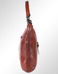 Spaghetti Western Swc175Cg Hobo Vintage Handmade Drum Dyed Genuine European Cowhide Leather Women Bag Western Handbag Purse