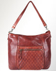 Spaghetti Western Swc180Cg Hobo Vintage Handmade Drum Dyed Genuine European Cowhide Leather Women Bag Western Handbag Purse