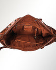 Spaghetti Western Swc180Cg Hobo Vintage Handmade Drum Dyed Genuine European Cowhide Leather Women Bag Western Handbag Purse