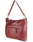 Spaghetti Western Swc180Cg Hobo Vintage Handmade Drum Dyed Genuine European Cowhide Leather Women Bag Western Handbag Purse