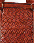 Spaghetti Western Swc181Cg Tote Vintage Handmade Drum Dyed Genuine European Cowhide Leather Women Bag Western Handbag Purse