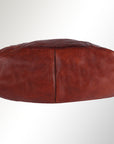 Spaghetti Western Swc183Cg Hobo Vintage Handmade Drum Dyed Genuine European Cowhide Leather Women Bag Western Handbag Purse
