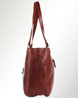 Spaghetti Western Swc186Cg Tote Vintage Handmade Drum Dyed Genuine European Cowhide Leather Women Bag Western Handbag Purse