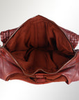 Spaghetti Western Swc189Cg Tote Vintage Handmade Drum Dyed Genuine European Cowhide Leather Women Bag Western Handbag Purse