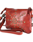 Spaghetti Western Swc196Cg Wallet Vintage Handmade Drum Dyed Genuine European Cowhide Leather Women Bag Western Handbag Purse