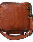Spaghetti Western Swc199Cg Coin Purse Vintage Handmade Drum Dyed Genuine European Cowhide Leather Women Bag Western Handbag Purse