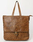 Never Mind Nmbgm115A Backpack Vintage Handmade Genuine Cowhide Leather Women Bag Western Handbag Purse