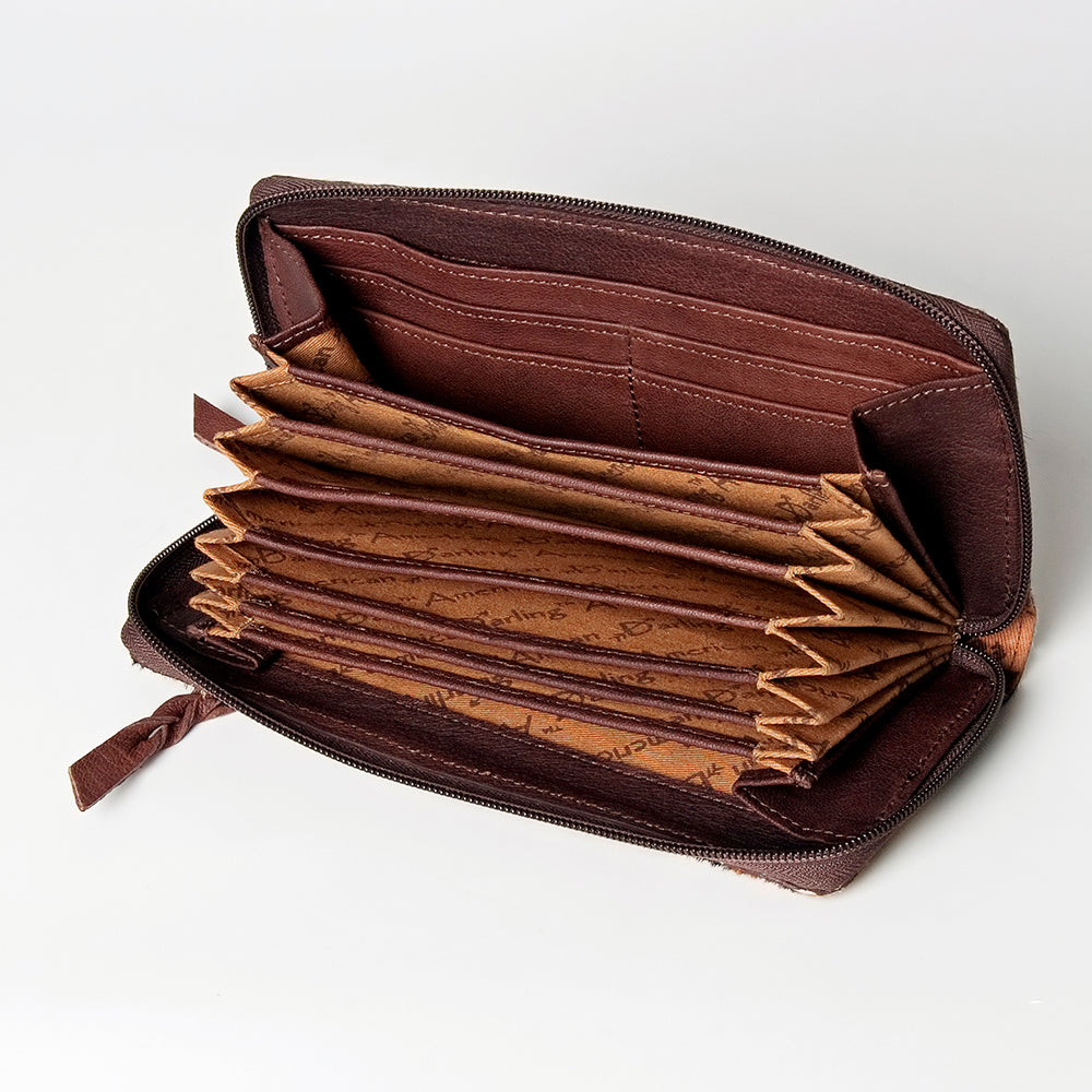American Darling ADBGZ586 Wallet Hair-On Genuine Leather Women Bag Western Handbag Purse