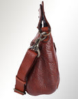 Spaghetti Western Swc173Cg Clutch Vintage Handmade Drum Dyed Genuine European Cowhide Leather Women Bag Western Handbag Purse