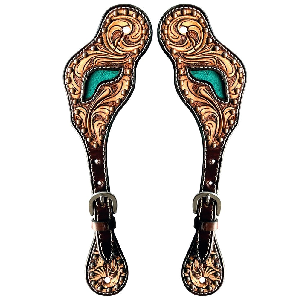 Durable Handcrafted PremiumLeather Spur Straps For Women Western Riding Show Rodeo