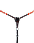 BAR H EQUINE Red Rawhide Horse Western Leather Breast Collar Brown