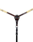 BAR H EQUINE Natural Rawhide Horse Western Leather Breast Collar Brown