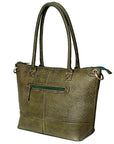 Timeless Handmade Authentic Cowhide Leather Tote Bag For Women With Western Flair