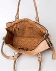 American Darling Briefcase Hand Tooled Genuine Leather Women Bag Western Handbag Purse