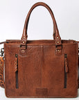 American Darling Briefcase Hand Tooled Saddle Blanket Genuine Leather women bag western handbag purse