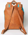 American Darling Hand Tooled Saddle Blanket Genuine Leather Women Bag Western Handbag Purse