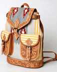 American Darling Hand Tooled Saddle Blanket Genuine Leather Women Bag Western Handbag Purse
