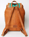 American Darling Hand Tooled Saddle Blanket Genuine Leather Women Bag Western Handbag Purse