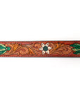 American Darling ADBLF138-L Beautifully Hand Tooled Genuine American Leather Belt Men and  Women