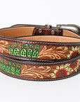 American Darling Beautifully Hand Tooled Genuine American Leather Belt Men and  Women