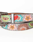 American Darling ADBLF142-L Beautifully Hand Tooled Genuine American Leather Belt Men and  Women