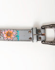American Darling Beautifully Hand Tooled Genuine American Leather Belt Men and  Women