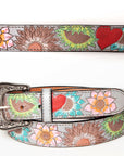 American Darling Beautifully Hand Tooled Genuine American Leather Belt Men and  Women