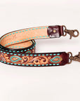 American Darling ADSTF147A Hand Tooled Genuine Leather Crossbody Handle Strap For Bags