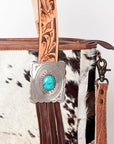 American Darling Tote Bag for Women, Hair-On Cowhide Western Bag, Premium Full Grain Leather with Fringes & YKK Zipper