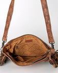 American Darling Hand Tooled Genuine Leather Women Bag Western Handbag Purse