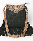 American Darling Messenger Hand Tooled Hair On Genuine Leather Western Women Bag Handbag Purse | Cute