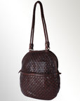 Spaghetti Western Swc130Brn Tote Vintage Handmade Drum Dyed Genuine European Cowhide Leather Women Bag Western Handbag Purse