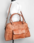 Never Mind Nmbg133B Tote Vintage Handmade Genuine Cowhide Leather Women Bag Western Handbag Purse
