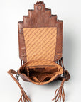 American Darling ADBGZ595B Cross Body Hand Tooled Saddle Blanket Genuine Leather women bag western handbag purse