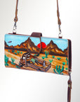 American Darling Wristlet Genuine Leather Women Bag Western Handbag Purse