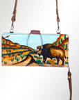 American Darling Wristlet Genuine Leather Women Bag Western Handbag Purse