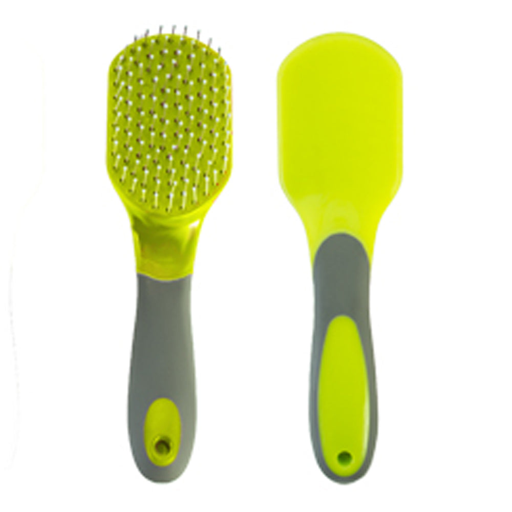 Hilason Soft Touch two tone Horse Mane &amp; Tail Brush Lime