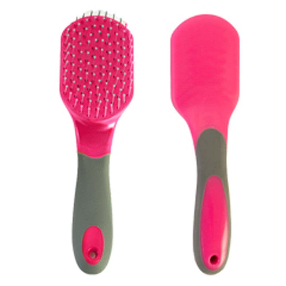Hilason Soft Touch two tone Horse Mane &amp; Tail Brush Rose