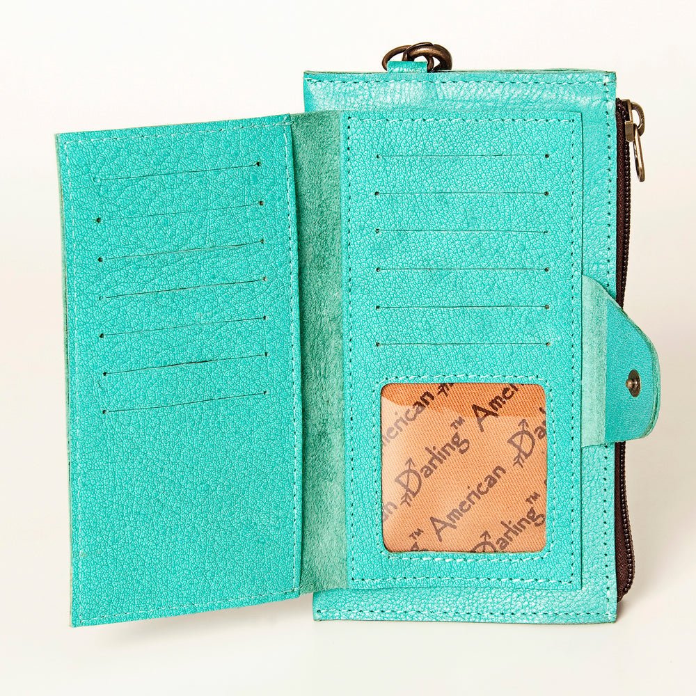 American Darling Card-Holder Genuine Leather women bag western handbag purse