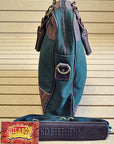 Professional Satchel Laptop Briefcase Bag Leather Canvas