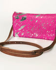 American Darling Hair On Genuine Leather Women Bag Western Handbag Purse