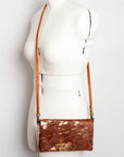 American Darling Hair On Genuine Leather Women Bag Western Handbag Purse