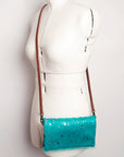 American Darling Hair On Genuine Leather Women Bag Western Handbag Purse