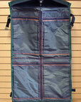 24“W x 20“H x 8“D Garment Bag  Leather Canvas Large