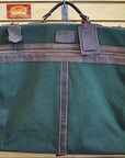 24“W x 20“H x 8“D Garment Bag  Leather Canvas Large